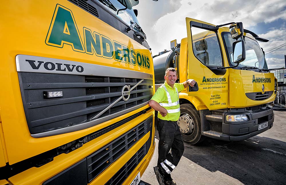 Commercial photography by Peter Ashby-Hayter for Andersons Waste